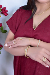 Jaydah Bracelet Ring Set 3