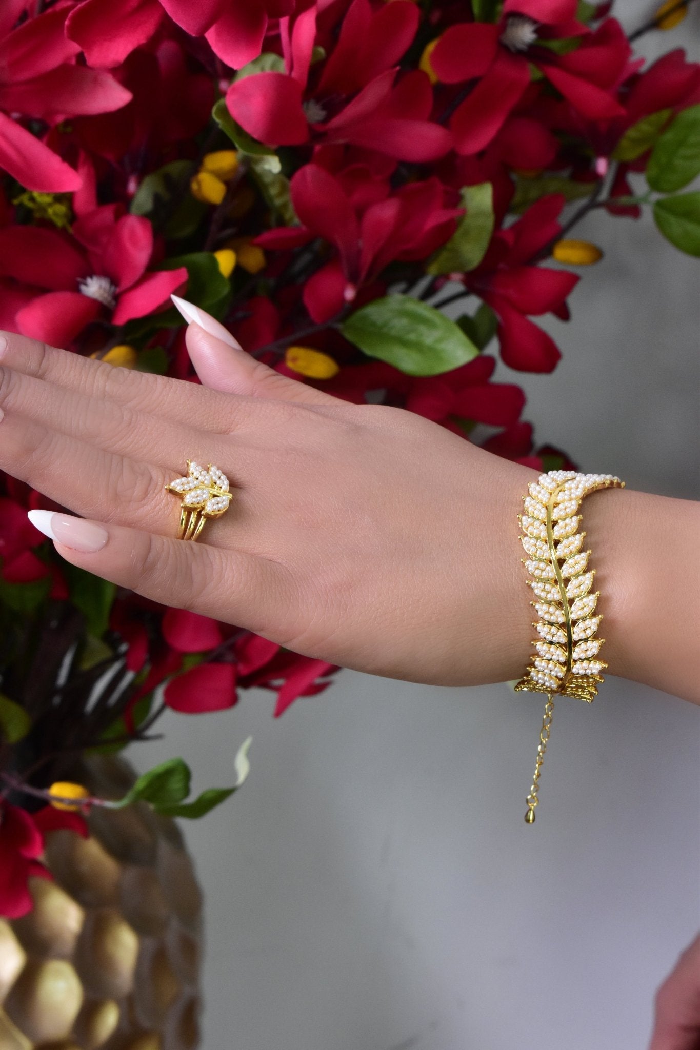 Bariz Bracelet With Ring Set