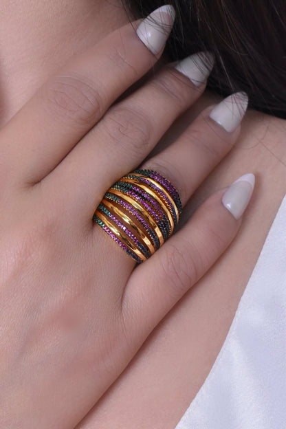 Wafa Classy Earrings Ring Set