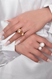 Dina Elegant Pearl Ring 1