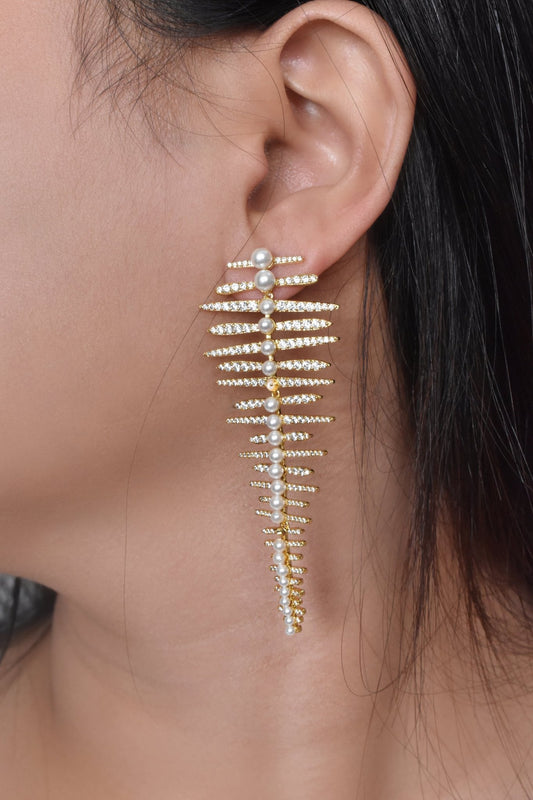 Nida Long Earrings