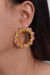 Sima Classy Roung Earrings 2