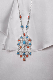 Karima Long Necklace Claay Set 6