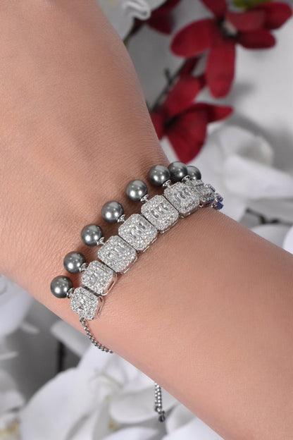 Fawzi Grey Pearl Set