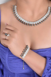 Fawzi Grey Pearl Set 2