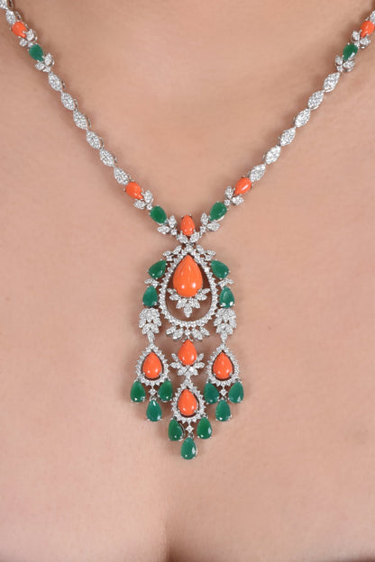Rania Classy Long Necklace Set