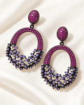 Rimal Hot Pink Earrings — Earrings, Kuwait — 1