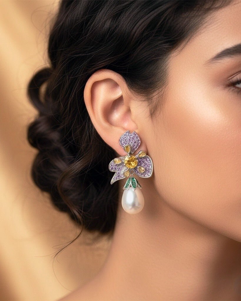 Mizan Beautiful Pearl Earrings 1