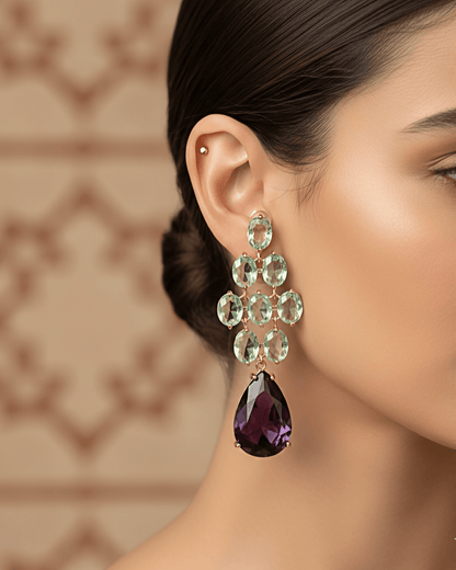 Dana Luxurious Purple Earrings
