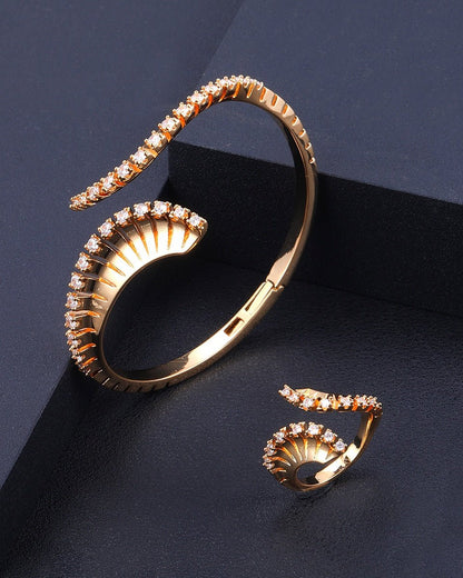 Areeba Bracelet Ring Set