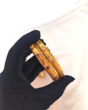Lubna Golden Bracelet Ring Set 4