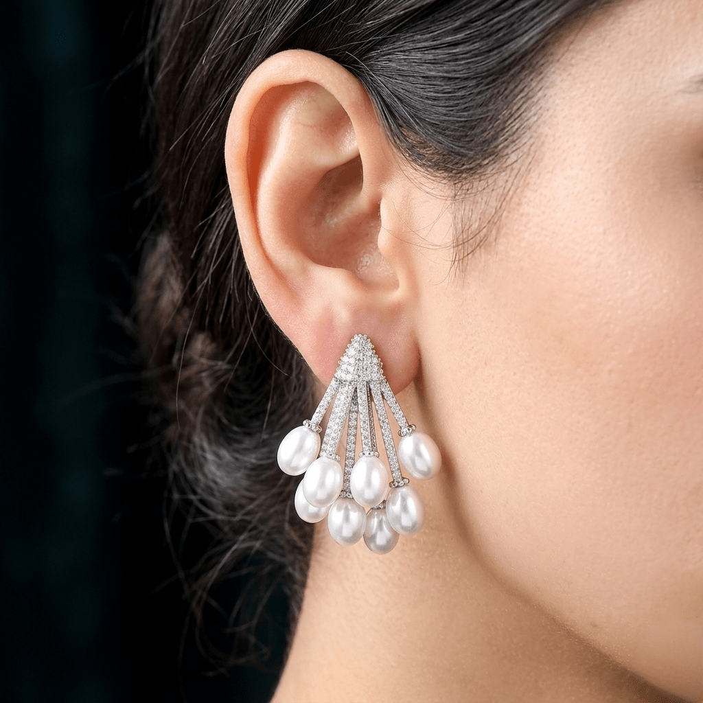 Nouf Fringe Earrings — jewellery, Kuwait — 2