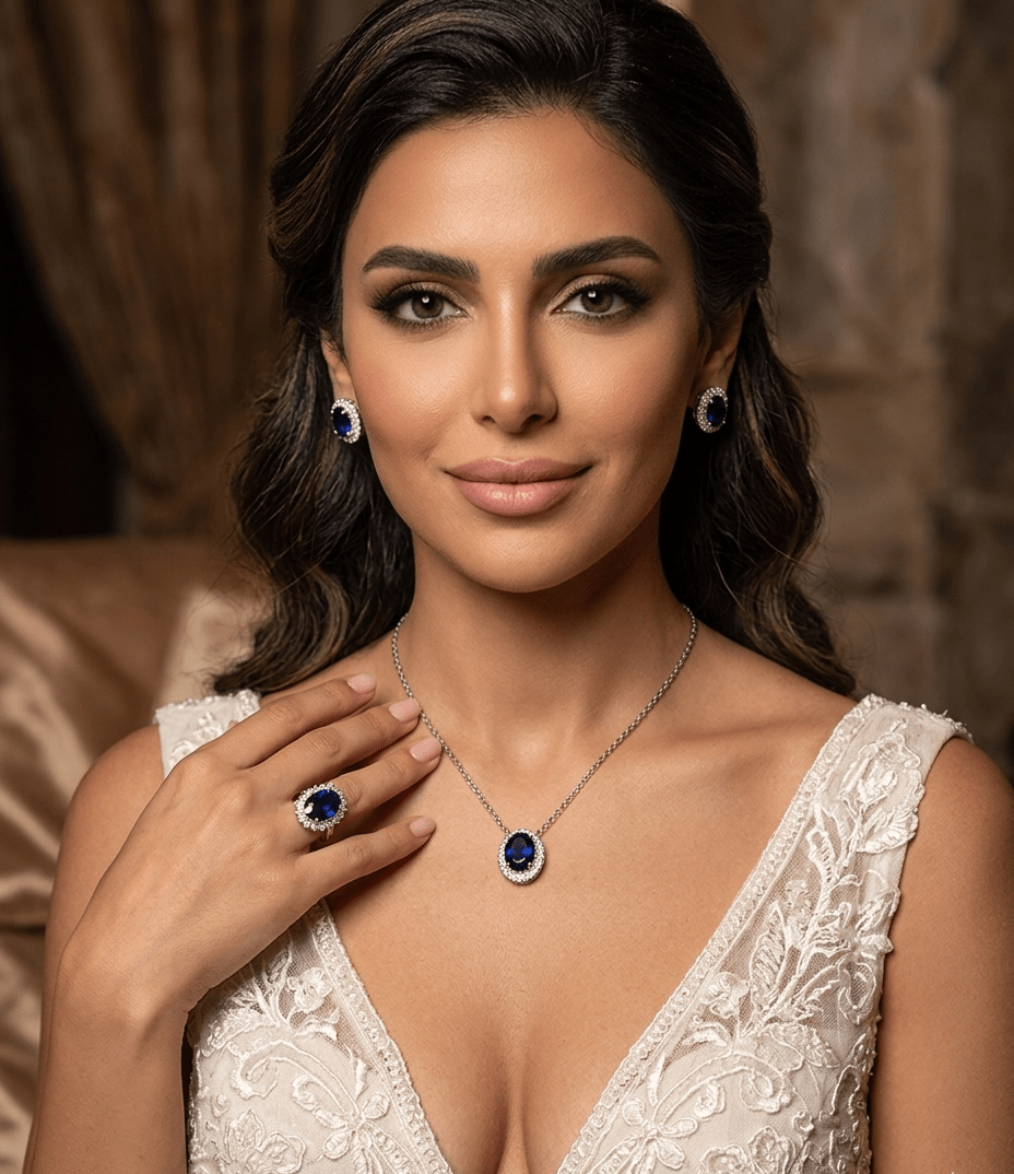 Elaf Sapphire Set — jewellery, Kuwait — 1
