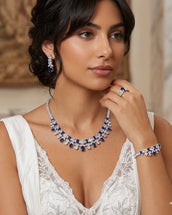 velvet luxe blue set — Jewelry Set, Kuwait — 1