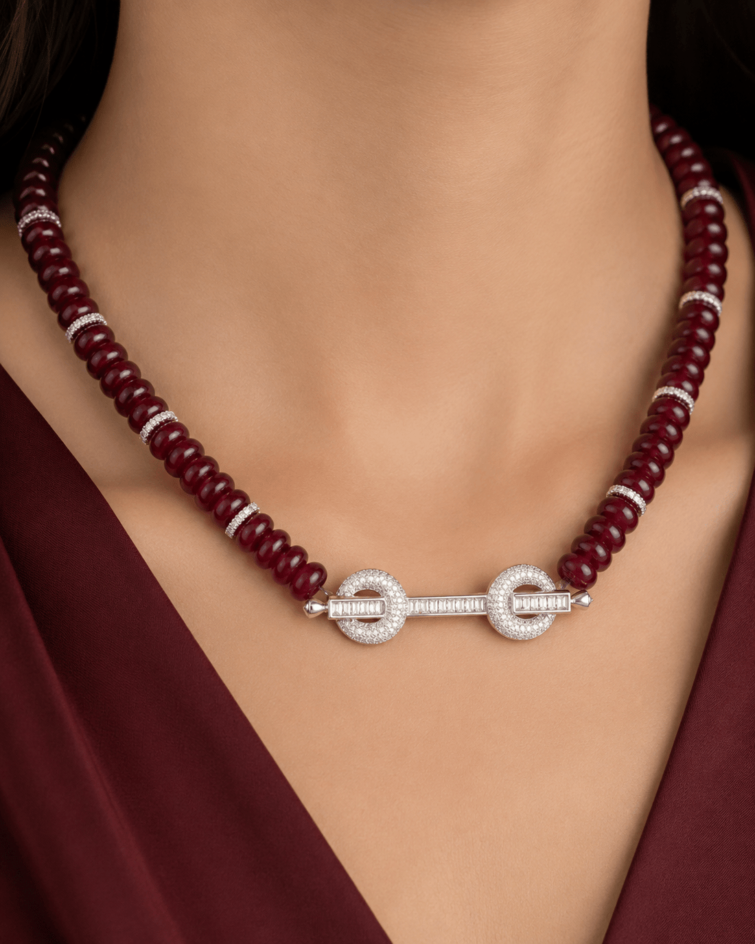 Veloura Garnet Set — jewellery, Kuwait — 2