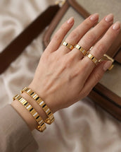 Yusra 3pc Bracelet Ring Set — Bracelet, Kuwait — 2