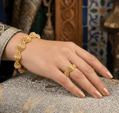 Ayla Pearl Bracelet Ring Set — Bracelet, Kuwait — 2