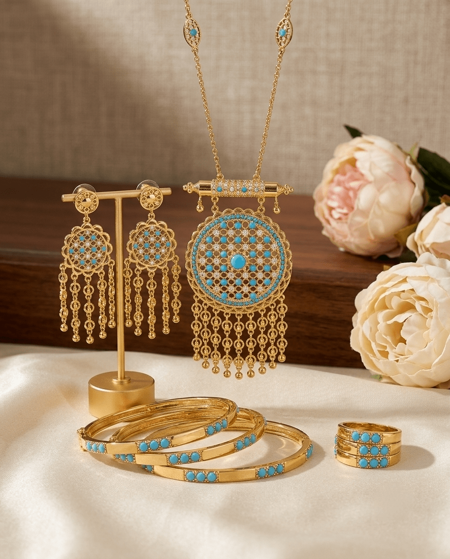 Wajd Turquoise Mandala — jewellery, Kuwait — 3