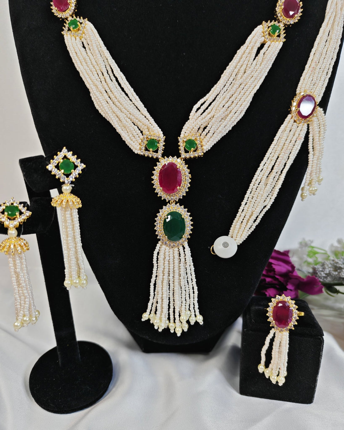 Andrea Gorgeous Pearl Set — Jewelry Set, Kuwait — 4