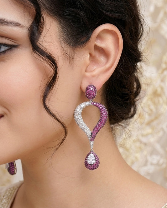 Jannah Hot Pink Earrings