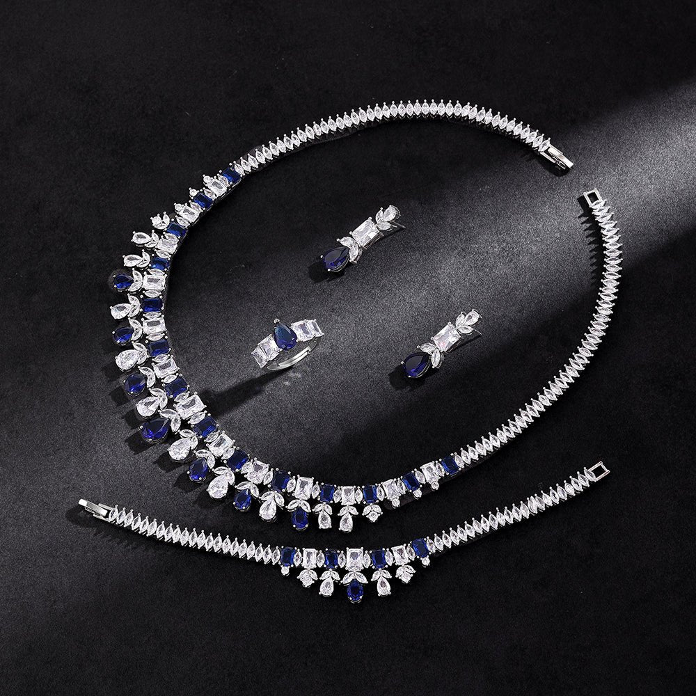 velvet luxe blue set — Jewelry Set, Kuwait — 2