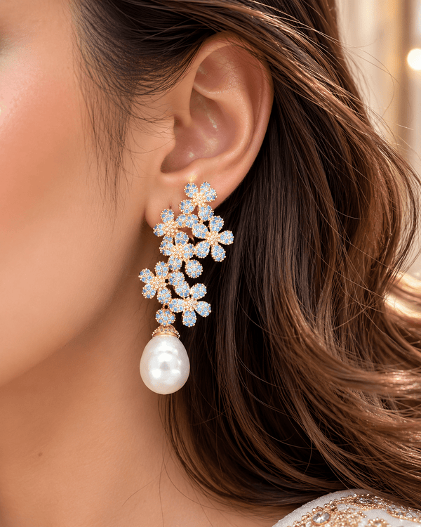Cyrene Blossom Earrings — jewellery, Kuwait