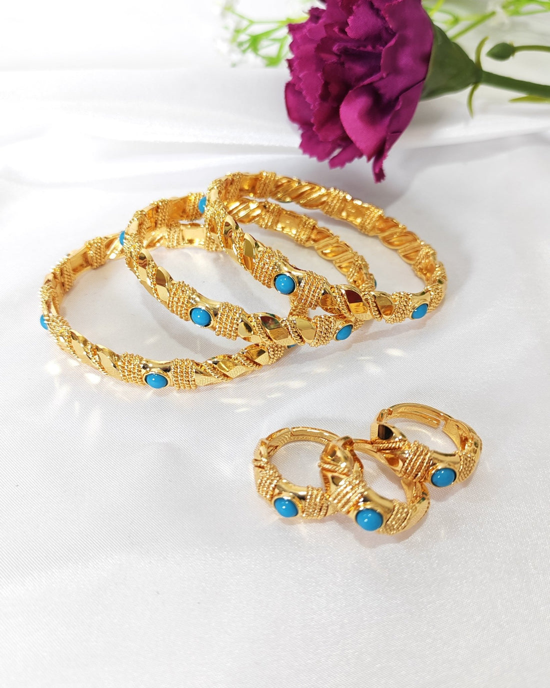 Mariyah 3pc Bracelet Ring Set — Bracelet, Kuwait — 2