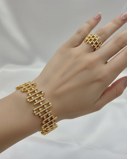 Isla Bracelet Ring Set