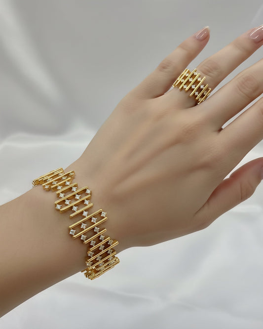 Isla Bracelet Ring Set