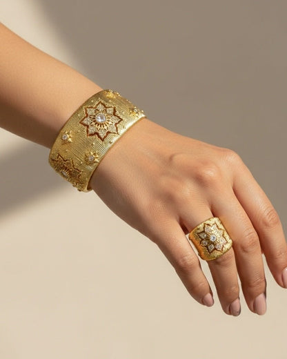 Elena Bold Bracelet Ring Set