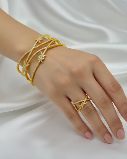 Lorenzo Bracelet Ring Set