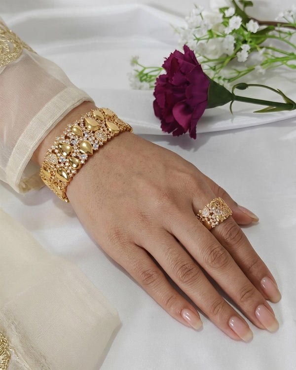 Maheen Bracelet Ring Set