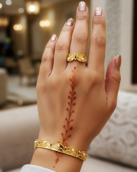 Maria Elegant Bracelet Ring Set