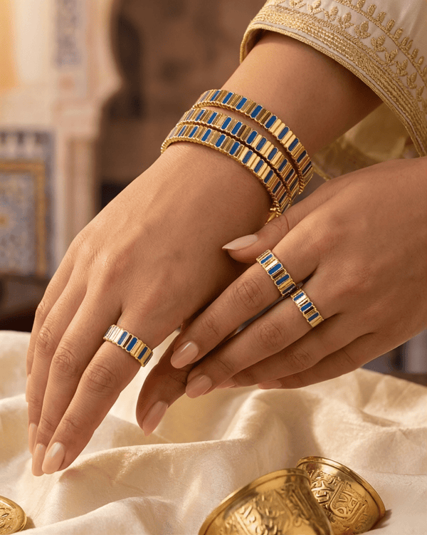 Yusra 3pc Bracelet Ring Set