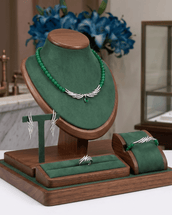 Khawla Elegant Green Pearl Set 3