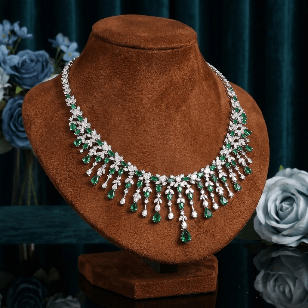 Aiza Luxurious Green Set — Jewelry Set, Kuwait — 4