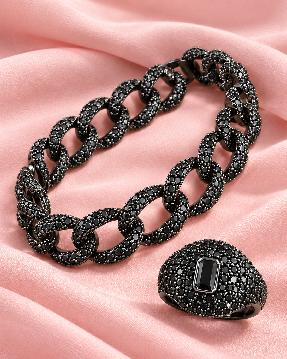 Sahar Black Bracelet Ring set — Bracelet, Kuwait — 1