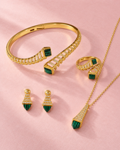 Salsabil Elegant Green set — Jewelry Set, Kuwait — 1