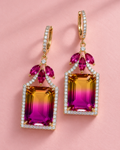 Samira Hot Pink Earrings — Earrings, Kuwait — 1