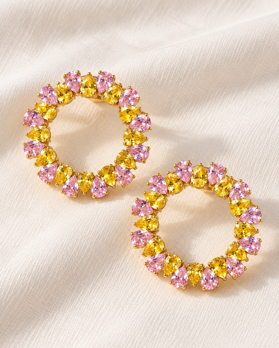Sima Classy Roung Earrings — Earrings, Kuwait — 1