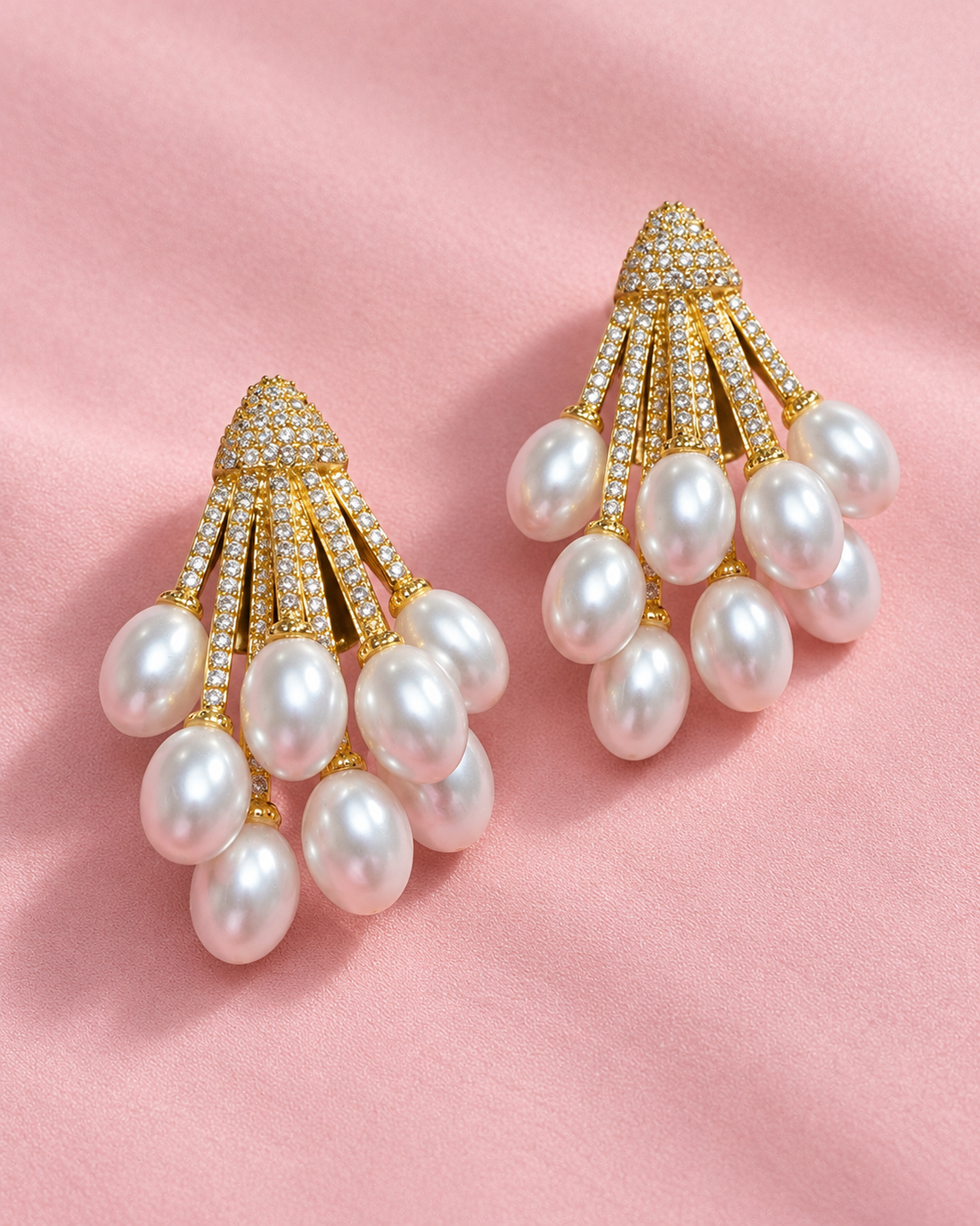 Talai Grapes Pearl Earrings — Earrings, Kuwait — 1
