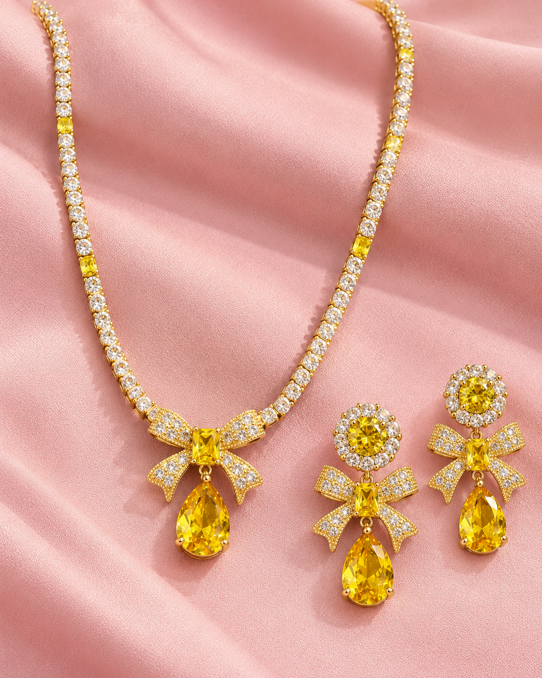 Tawfiq Necklace Earrings Set — Jewelry Set, Kuwait — 1